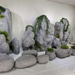 Paisaje Artificial para Exteriores, Patio de Villa, Rocódromo Grande, Decoración de Paisaje para Hoteles y Restaurantes, Rocódromo con <span class=keywords><strong>Piscina</strong></span> de Agua - Product Image 2