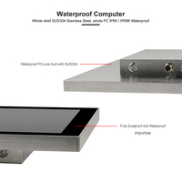 PC industriel tactile étanche IP66 IP69K 23,8 pouces Intel J1900 sans ventilateur, idéal pour l'automatisation industrielle - Meilleures ventes
