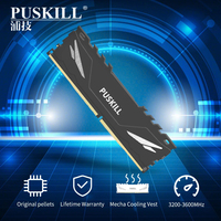 Usine PUSKILL Vente en gros Dissipateur thermique DDR4 8 Go 16 Go 32 Go de mémoire RAM 2666Mhz 3200Mhz Mémoire pour ordinateur de jeu de bureau