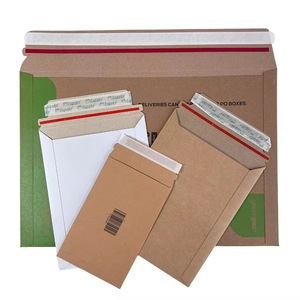Custom Printed <strong>A4</strong> Cardboard <strong>Envelope</strong> for Computer Business Photos Documents <strong>Kraft</strong> Padded Mailer CMYK Print 250-350GSM Thickness - Product Image 5