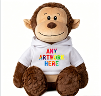 Peluches personnalisées à imprimer, animaux en peluche vierges pour sublimation, singe, panda, cochon, pour cadeaux avec logo personnalisé