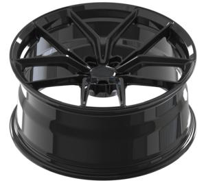 Cerchi in Lega di Alluminio Forgiati Personalizzati Nero Lucido da 18 - 22 Pollici per BMW M2 M3 M4 M5 E90 E92, Mercedes CLA C43, Porsche <span class=keywords><strong>Taycan</strong></span> - Product Image 3