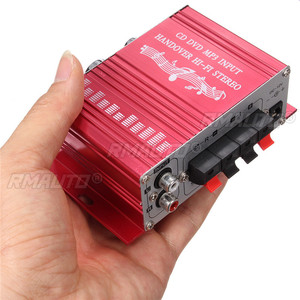 Amplificador de Audio Estéreo HiFi KROAK Mini 20w*20w para Auto, MP3, Radio FM, Barco, 2 Canales, Altavoz Estéreo, Azul y Rojo - Product Image 4