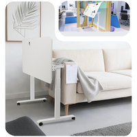 Structure de bureau assis-debout électrique à hauteur réglable avec double moteur, gain de place, et conception à rotation de 0 à 90 degrés pour contrôleur pneumatique