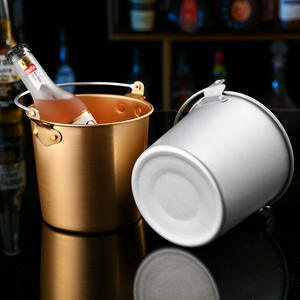 Cubo de hielo de acero rústico con diseño de cabeza de tigre-Cubo de hielo galvanizado de estilo europeo para vino tinto y champán - Product Image 5