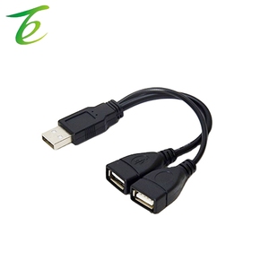 Araba splitter bir iki USB bire iki dişi adaptör kablo bir erkek 2 kadın şarj veri uzatma kablosu kullanır - Product Image 1