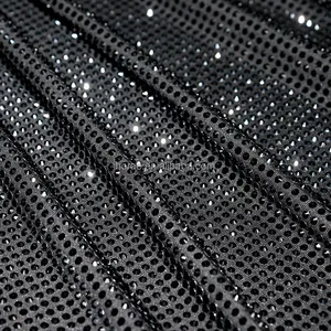 Tissu de mariée de luxe F001 fait à la main paillettes de cristal et broderie de strass dentelle style Flatback doux