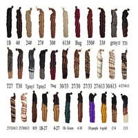 Tresses françaises 22 pouces, boucles françaises, tresses au crochet, extensions de cheveux synthétiques pré-étirées, mèches, tresses