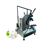 Dikte-instelbare kokosnootschiller fruitenschilmachine verse groene jonge kokosnoot