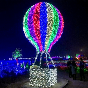 Ballon à air chaud géant avec éclairage LED pour la décoration de Noël en extérieur, dans les parcs, les places publiques et les espaces commerciaux - Product Image 1