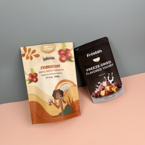 Tùy chỉnh hàng ngày ăn sáng granola khỏe mạnh ngay lập tức bột yến mạch với các loại hạt và trái cây in kỹ thuật số 100 cái moq túi nhựa bao bì - Product Image 3