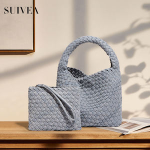 Pure Handmade Woven Denim Handbag Fashion Senior Sense Vegetable Basket Shoulder Bag Leisure Hundred Crossbody Bag - Product Image 1