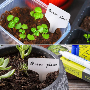 Étiquettes de jardin en plastique multicolores en forme de T, marqueurs d'identification pour fleurs, piquets de signalisation, marqueurs d'herbes, étiquettes de plantes - Product Image 6