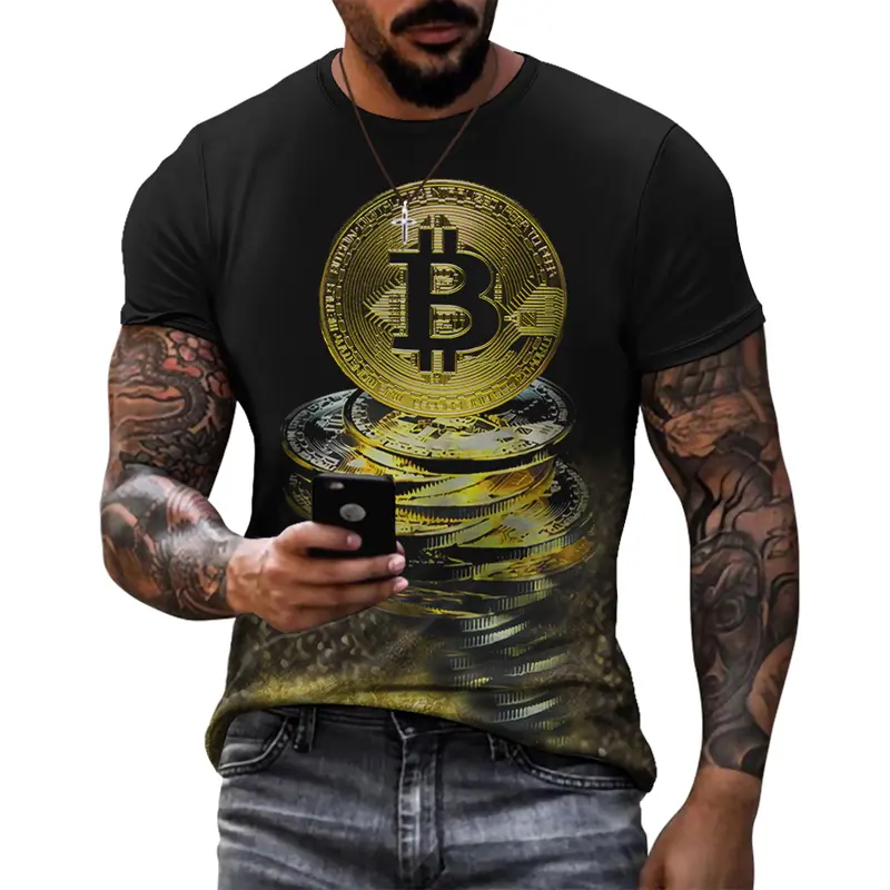 Camisa de manga corta para hombre, camisa de poliéster de secado rápido, con diseño personalizado de tu propia marca, de talla grande