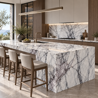 Dalle de marbre lilas turc Milas pour comptoirs de cuisine, plans de toilette et fabrication sur mesure