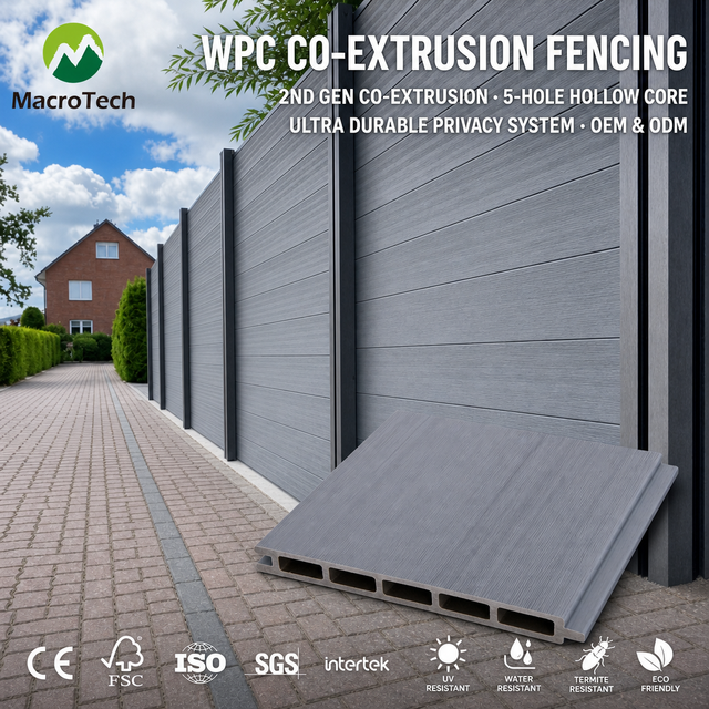 Plastic Composite Manufacturer the Most Popular WPC Fence Wood-plastic Composite Environmental Heat Treated Material for Gates