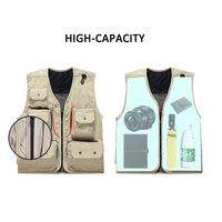 Gilet multi-poches de haute qualité en gros, personnalisable avec logo, imperméable, réversible et respirant, idéal pour la pêche et la chasse