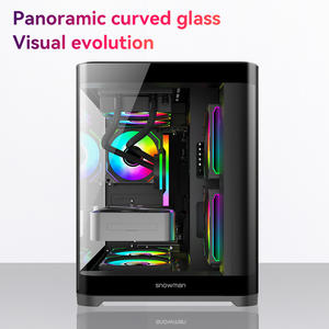 Snowman thiết kế mới chơi game ATX PC trường hợp giữa tháp trường hợp máy tính 4 argb PWM người hâm mộ cong kính cường lực phía trước <span class=keywords><strong>Mini</strong></span> <span class=keywords><strong>ITX</strong></span> Yếu tố hình thức - Product Image 2