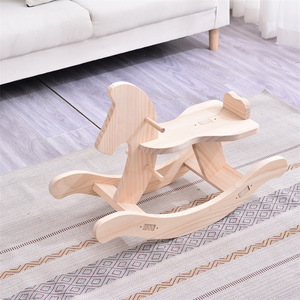 ม้าโยกไม้สีธรรมชาติจาก Boda Technology สำหรับวัยรุ่น - Product Image 4