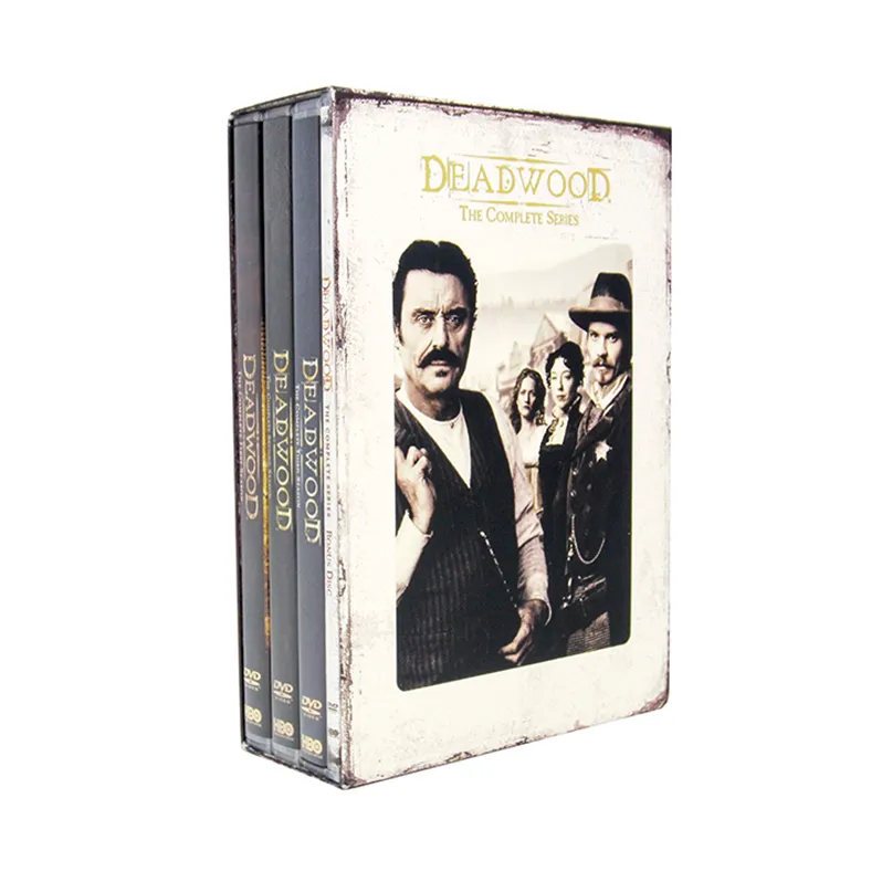 Deadwood komplette Serie DVD Boxset mit 19 Discs Werksgroßhandel DVD Filme Fernsehserie Karikatur Region 1 DVD kostenloser Versand