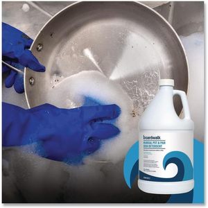 Detergente manual para platos con aroma a brisa fresca de 1 galón para ollas y sartenes (4/caja) - Product Image 4