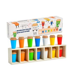 Giochi educativi di smistamento dei colori per bambini classificazione di corrispondenza dei colori in legno giocattoli da costruzione i bambini indovinano il gioco dei colori - Product Image 1