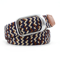 Ceinture en cuir tressé pour hommes, accessoire de mode, tissé, pour décontracté et robe, vente en gros