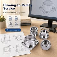 Pièces usinées CNC personnalisées professionnelles, prise en charge des dessins, personnalisation des échantillons, service en aluminium et acier inoxydable