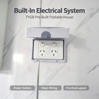 Maisons préfabriquées TYGB de 40 pieds, grises, 3 chambres, 1 salle de bain, 1 cuisine, pliables et extensibles, en vente