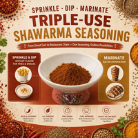Vente en gros d'assaisonnement doux pour shawarma, idéal pour les collations, les sandwichs et la viande, approvisionnement en vrac