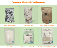 Op maat gedrukte, biologisch afbreekbare, composteerbare, food grade stand-up pouches voor snacks, noten, gedroogd fruit en beef jerky, met ritssluiting
