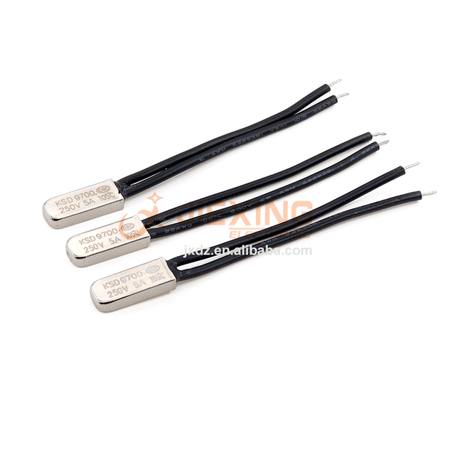 KSD9700 NC Temperature Control Switch 5A 250V Temperature Thermal Protector 40/45/50/60/90/95/100~155 Degree Metal Normal Closed