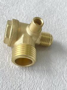 วาล์วตรวจสอบแบบแมนนวลทำจากทองเหลือง พร้อมซีล PTFE สำหรับเครื่องอัดอากาศ ใช้ได้กับแก๊ส ช่วงอุณหภูมิ -10C~+80C - Product Image 4