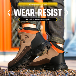 OEM Outdoor Climbing Hiking Protective <b>Shoes</b> Safety Labor <b>Shoes</b> Steel Toe <b>Men</b> Breathable Rotating Button High-tops <b>Men's</b> <b>Shoes</b> - Product Image 4