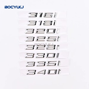 Insignias de coche negro brillante 320i 320d 320e 325d 328d 330i 330d 330e 335d 340d emblema pegatina para BMW Serie 3 E90 E91 E92 F30 <span class=keywords><strong>F31</strong></span> - Product Image 3