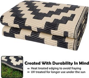 พรมปูพื้นกลางแจ้งลายเรขาคณิตแบบกลับด้านได้ ผลิตด้วย<span class=keywords><strong>เครื่อง</strong></span>จักร เป็นมิตรกับสิ่งแวดล้อม <span class=keywords><strong>ซัก</strong></span>ได้ ทนต่อคราบสกปรก ผ่านการตรวจสอบมาตรฐาน BSCI - Product Image 3