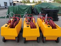 Chariot de lutte contre l'incendie en mousse jaune de premier rang 100L 150L 200L