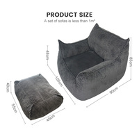 Fauteuil en velours côtelé pouf canapé canapé meubles salon poufs paresseux canapé canapé chaises
