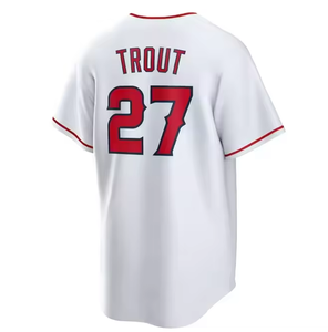 Nouveauté - Maillots de baseball cousus de haute qualité pour hommes Los Angeles - 27 <span class=keywords><strong>Mike</strong></span> <span class=keywords><strong>Trout</strong></span>, 6 Anthony Rendon, 17 Shohei Ohtani - Product Image 2