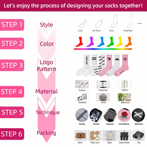 Wholesale Women Custom Logo Breathable <b>Soft</b> Cotton <b>Grip</b> Yoga <b>Socks</b> Anti-Slip Fitness Personalized Pilates <b>Sock</b> Sports <b>Socks</b> - Product Image 5