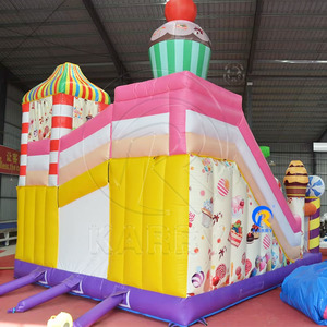 <span class=keywords><strong>Casa</strong></span> de Brinco Inflable de PVC Rosa de Grado Comercial con Tobogán, Capacidad de 300-500 kg, Certificación CE, Garantía de 3 Años - Product Image 4