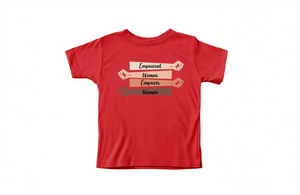 Maglietta Femminista 'Empowered Women Empower Women' a Maniche Corte, Girocollo, 100% Cotone Jersey, Vestibilità Regolare per Tutte le Stagioni - Product Image 1