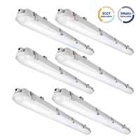 Luminaire LED Tri-proof Dimmable de 1,2 m, étanche IP65 IK08, avec 3 puissances et 3 capteurs CCT pour entrepôts, garantie 5 ans