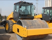 Machine à rouleaux compresseurs routiers diesel 8 tonnes de marque chinoise renommée XS85J à tambour unique