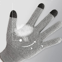 Gants de découpe de poisson à motif ananas, résistants aux coupures, antidérapants et résistants à l'abrasion, 5 niveaux de protection, qualité alimentaire, pour la boucherie manuelle