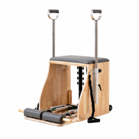 Chaise de Pilates en chêne, chaise Wunda pour studio à domicile, chaise d'exercice Pilates avec ressorts