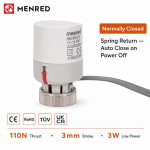 Tête de vanne <span class=keywords><strong>thermostatique</strong></span> électrique 230V normalement fermée M30x1.5 NC pour système de collecteur de chauffage par le sol - Product Image 1