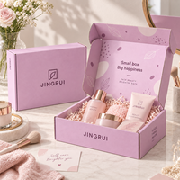 Boîte d'expédition en carton ondulé écologique avec logo personnalisé imprimé, boîtes pliables recyclables pour cosmétiques