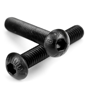 50 unids/bolsa de acero al carbono 12,9 negro cabeza redonda hexagonal tornillo de máquina métrico M1.6 M2 M2.5 M3 M4 M5 M6 M8 M10 M12 <span class=keywords><strong>DIN7380</strong></span> - Product Image 3