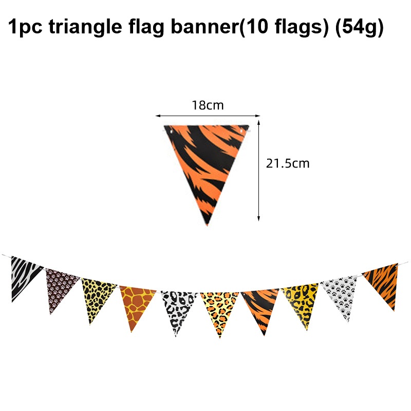 Brown black yellow-1pc triangle flag banner(10 flags)